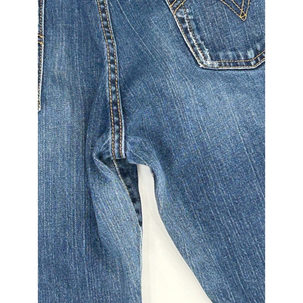 Levi's 515 Bootcut Jeans Nouveau Mid Rise Classic Blue Denim 12 Y2k Vintage - Picture 9 of 10